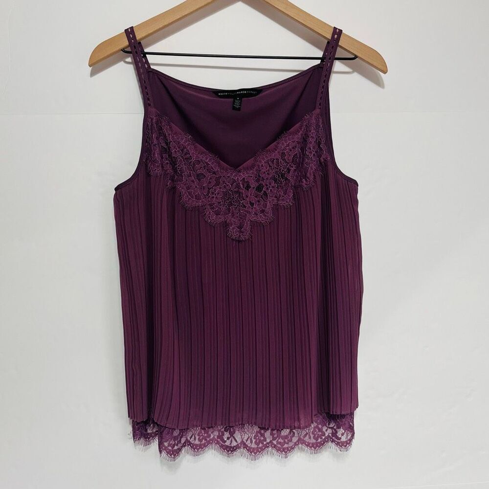 White House Black Market Mia Pleated Camisole   Size S